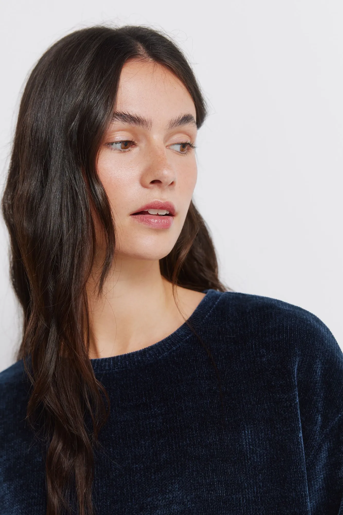 New Springfield T-shirt chenille bi-matière bleu