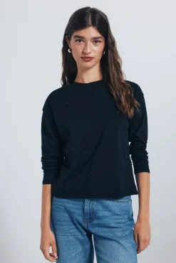 Best Springfield T-shirt clout&eacute; noir