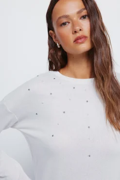 Online Springfield T-shirt clouté positionné