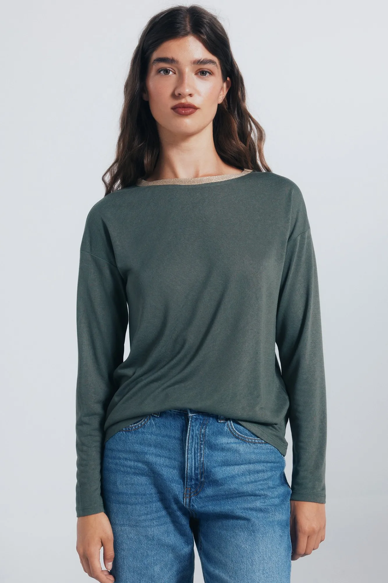 Outlet Springfield T-shirt col lurex
