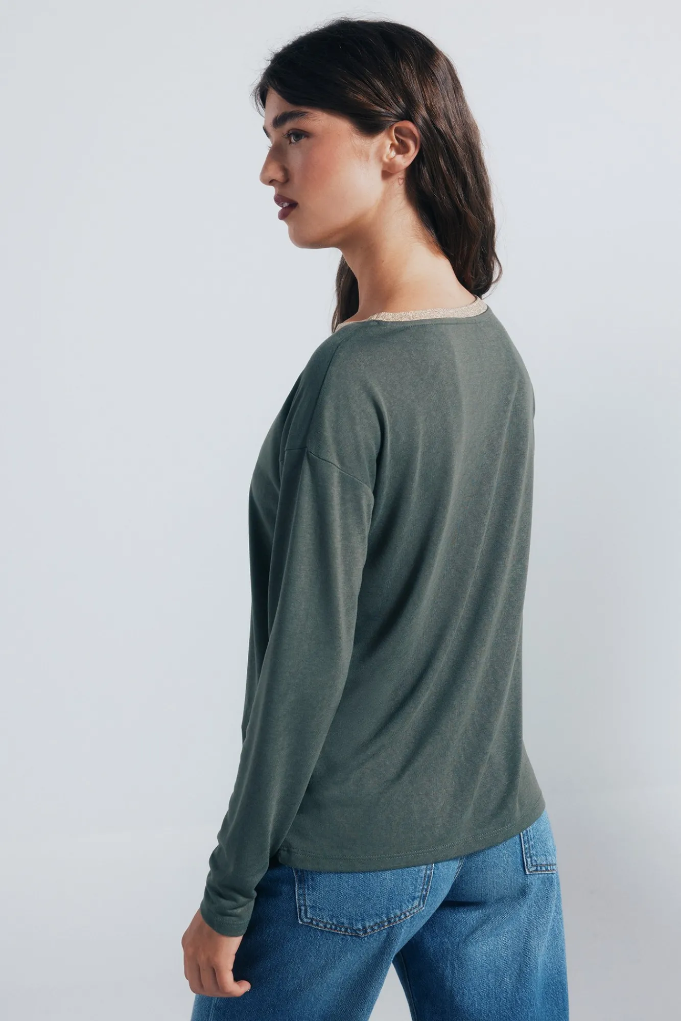 Outlet Springfield T-shirt col lurex