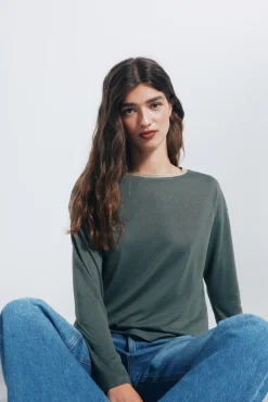 Outlet Springfield T-shirt col lurex