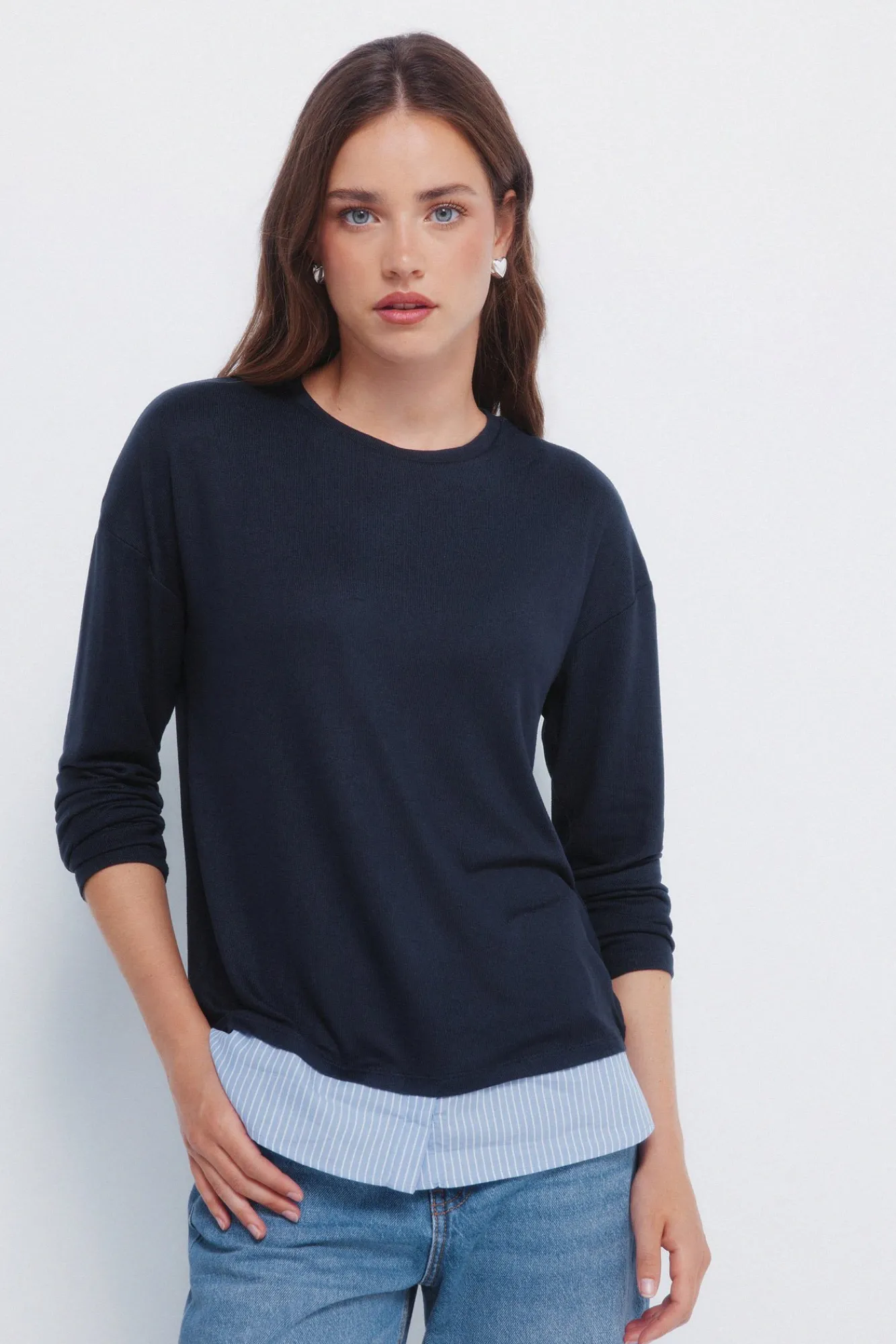 New Springfield T-shirt combiné bleu