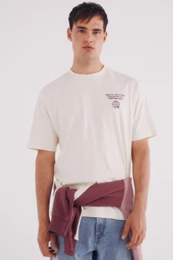 Outlet Springfield T-shirt de concentration mentale blanc