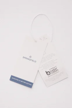 Outlet Springfield T-shirt de concentration mentale blanc