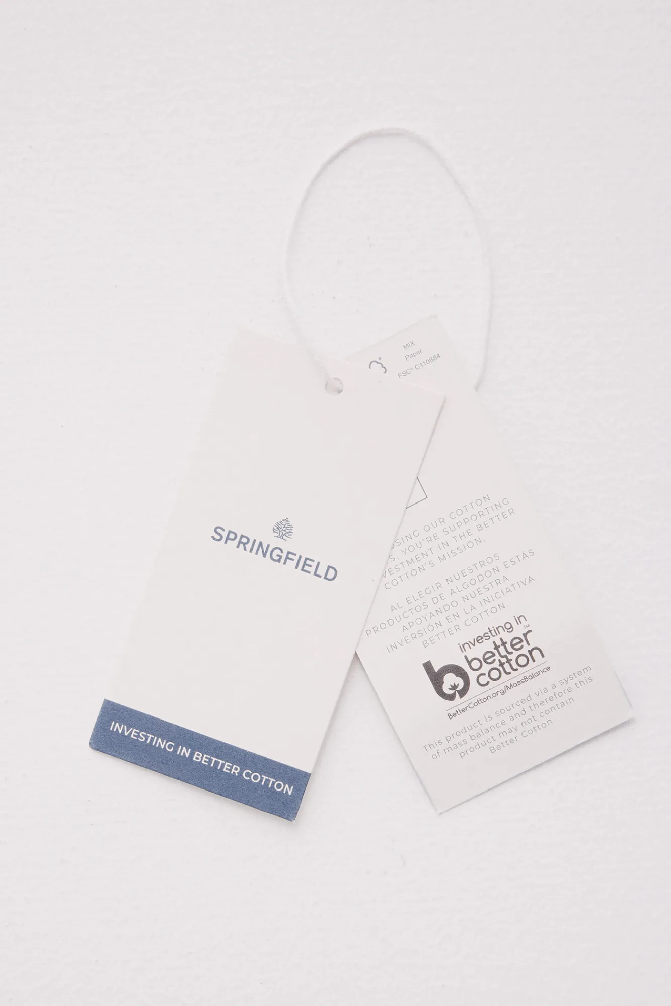 Outlet Springfield T-shirt de concentration mentale blanc