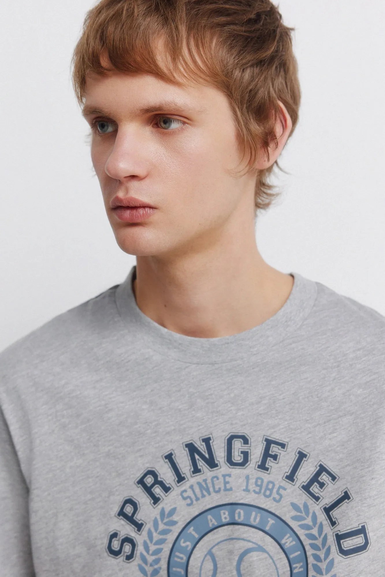 New Springfield T-shirt de sport à logo gris