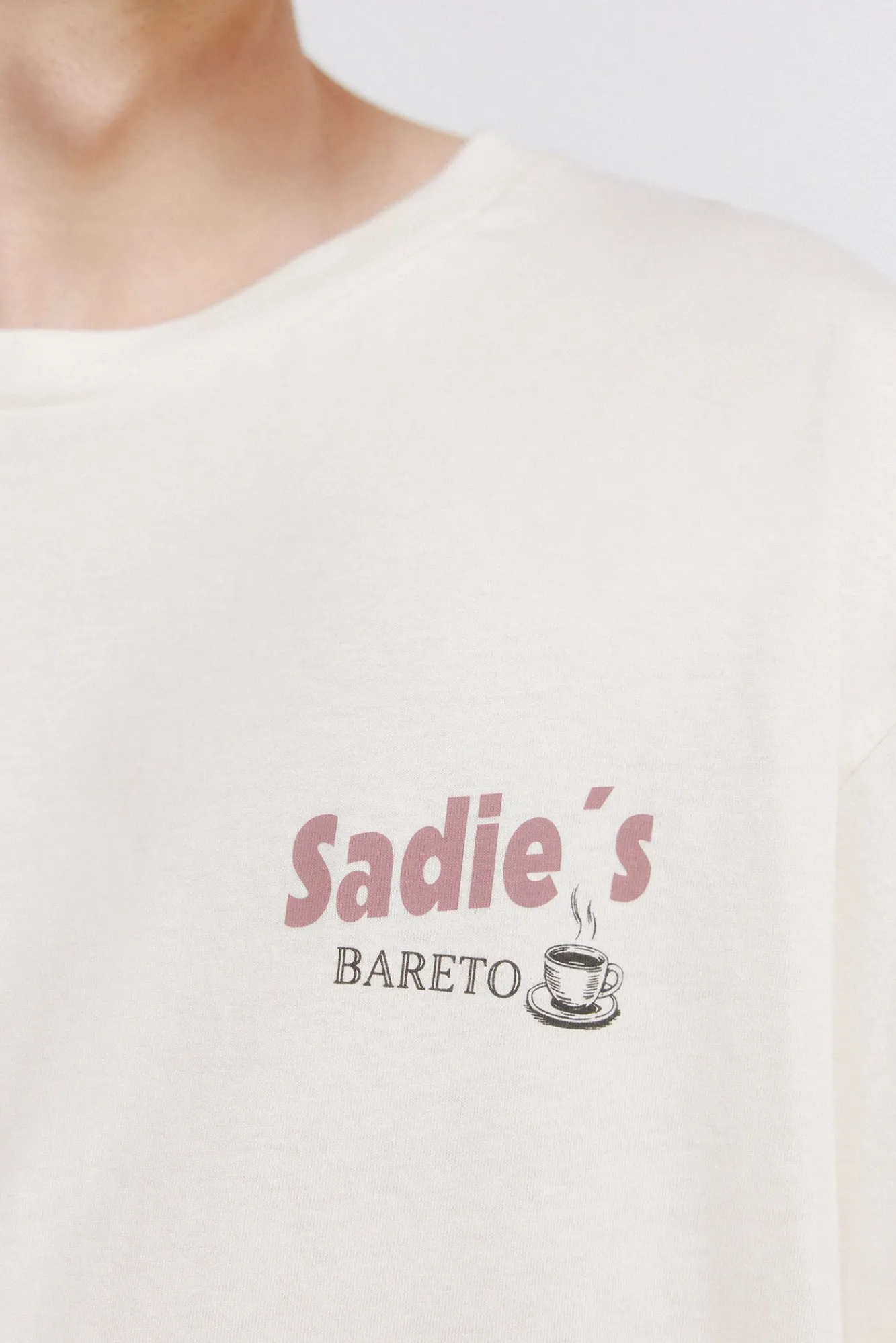 Online Springfield T-shirt décontracté blanc