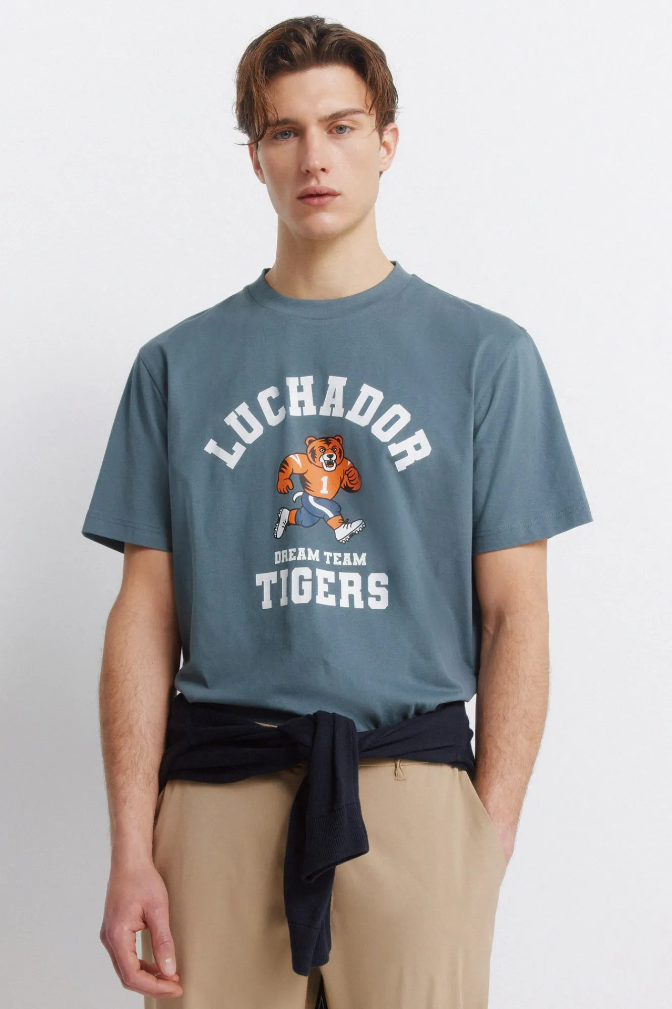 Springfield T-shirt dos nageur bleu