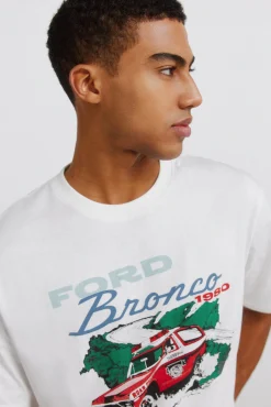 Springfield T-shirt Ford Bronco 1980 blanc