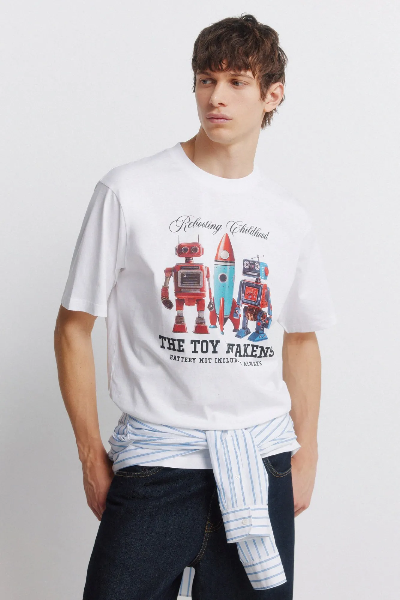New Springfield T-shirt imprimé jouets blanc