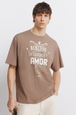 Springfield T-shirt imprimé remèdes maison nude