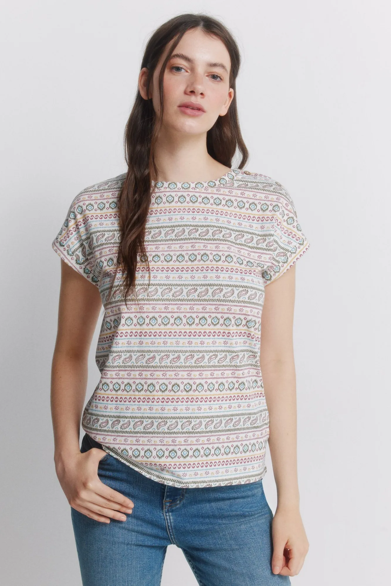 Hot Springfield T-shirt manches courtes en coton