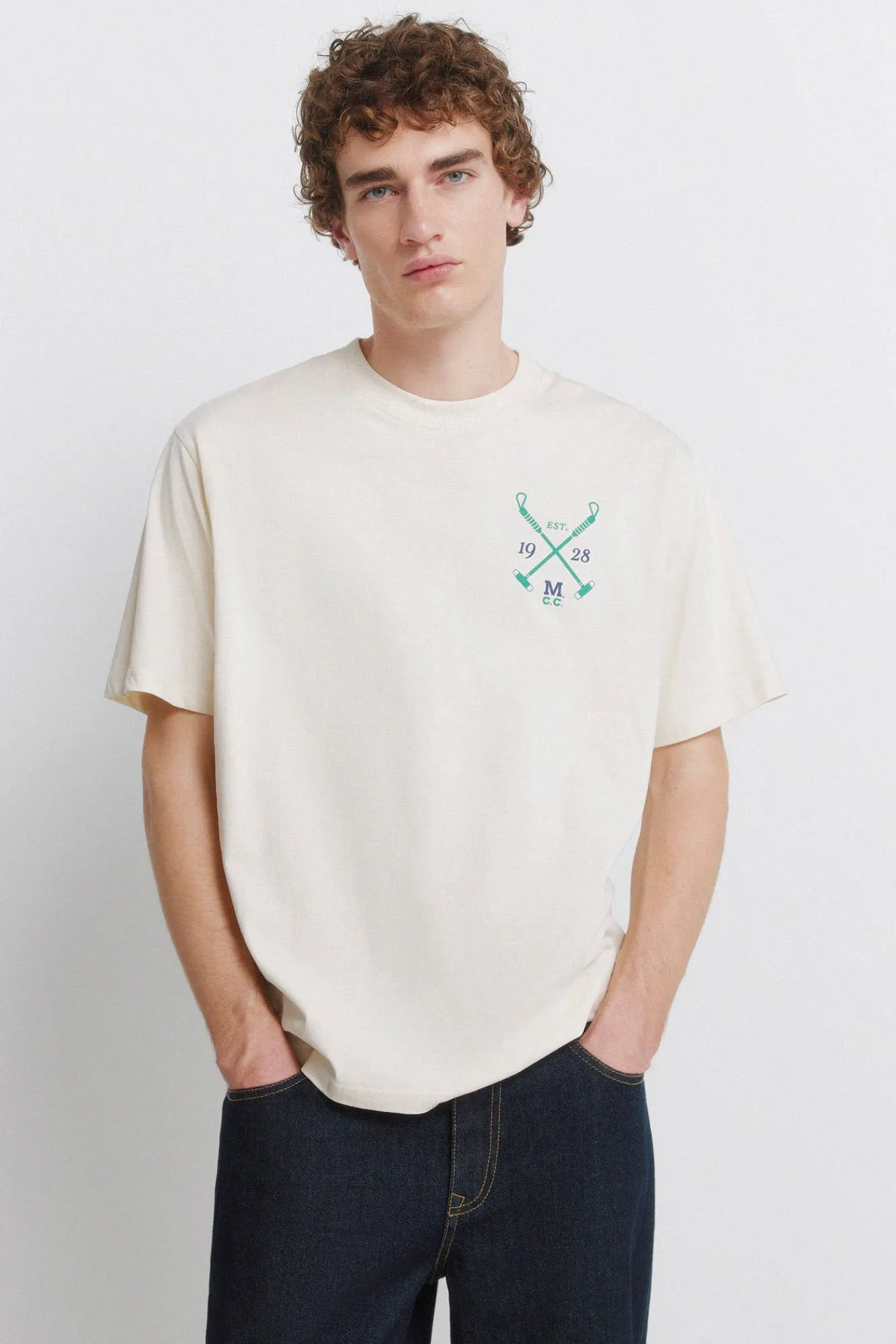 New Springfield T-shirt Mickey blanc