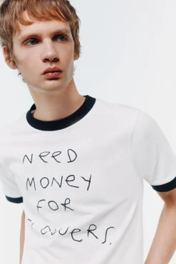 Best Springfield T-Shirt Need Money For Flowers beige