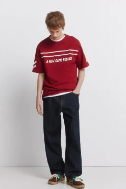 Outlet Springfield T-shirt new age rouge