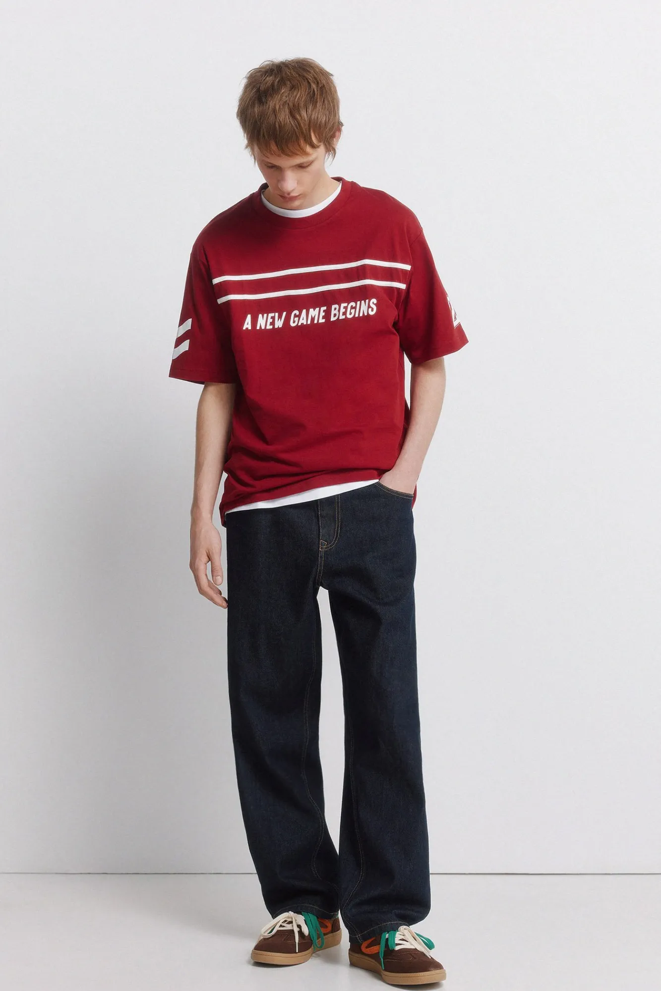 Outlet Springfield T-shirt new age rouge