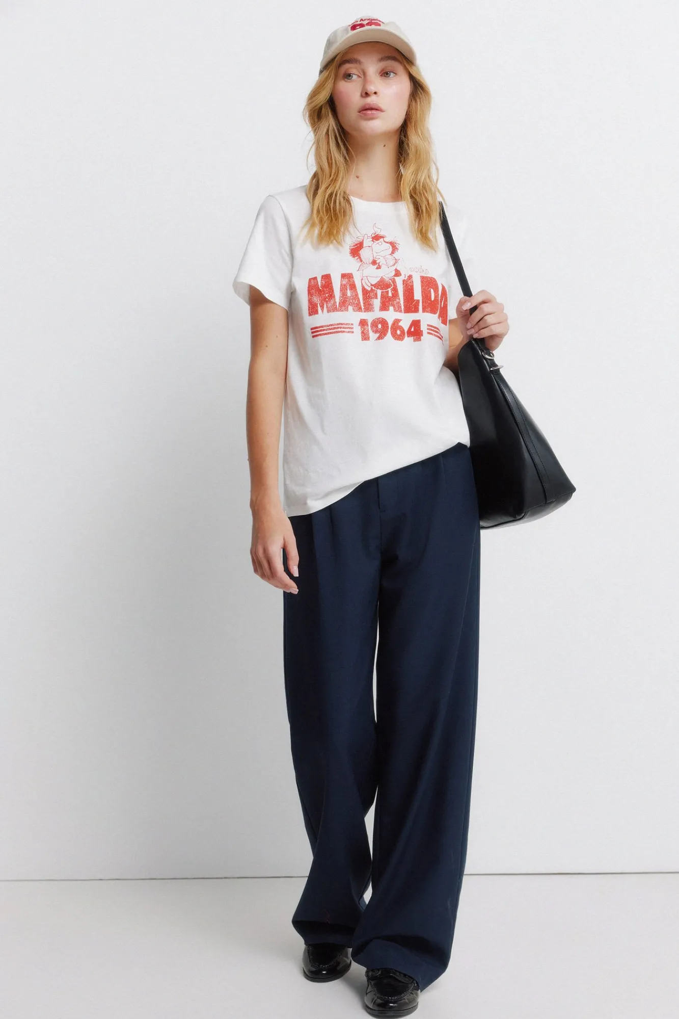 Outlet Springfield T-shirt "Mafalda" blanc