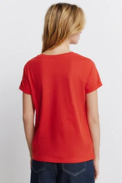 Hot Springfield T-shirt "Mafalda" rouge