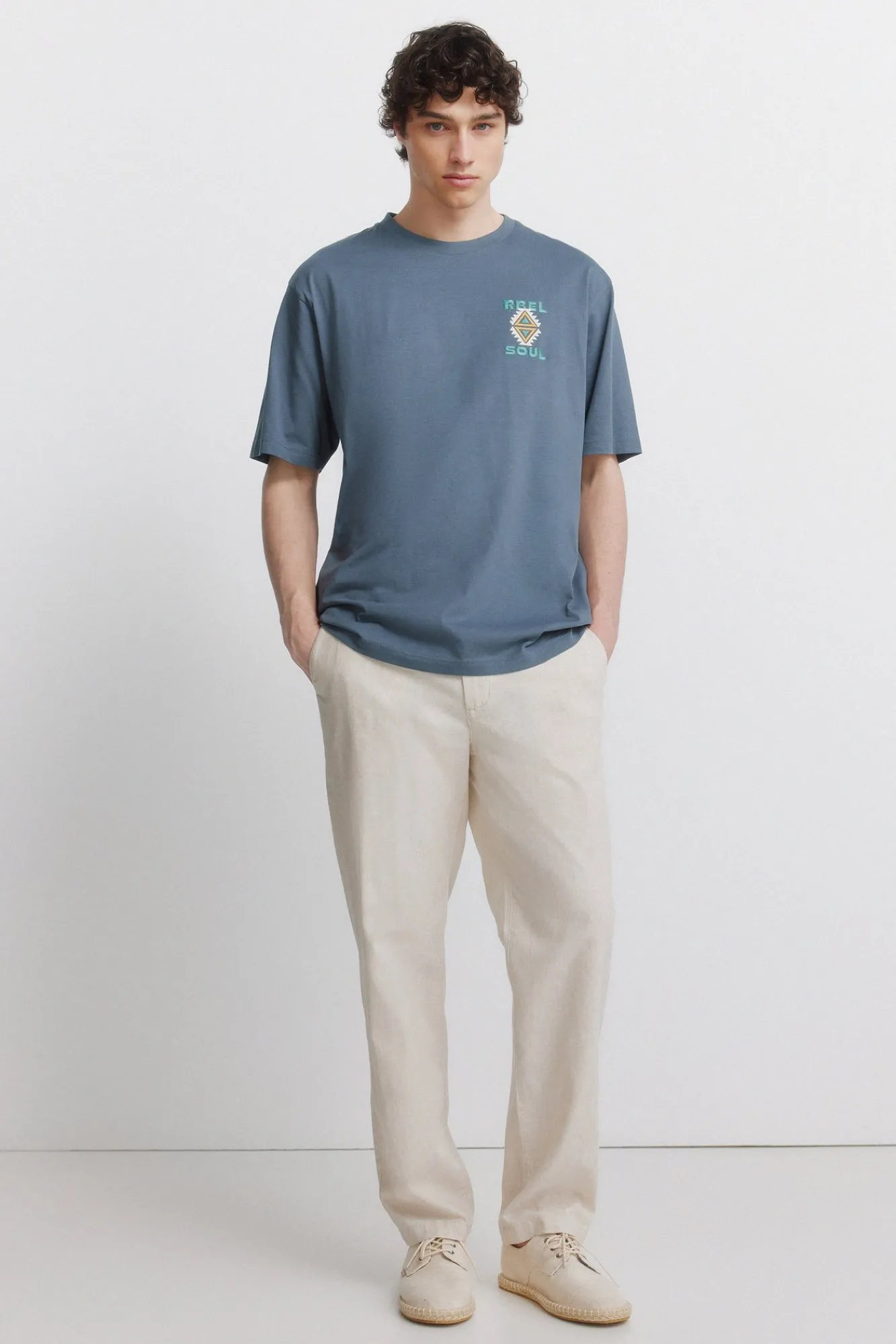 Online Springfield T-shirt Rbel natif bleu