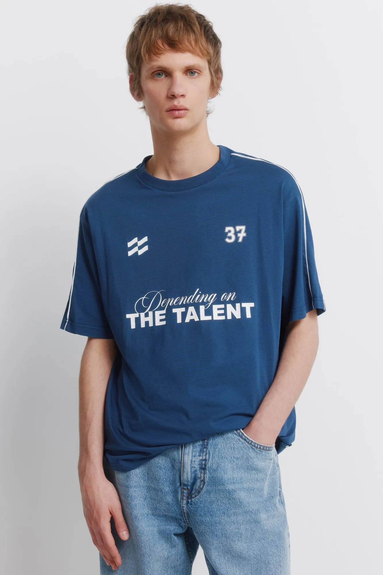 Outlet Springfield T-shirt Talent bleu