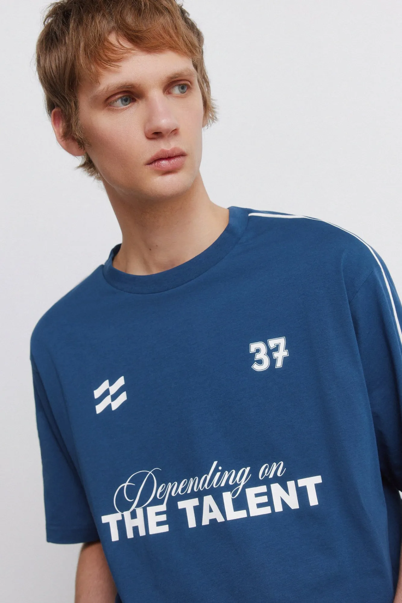 Outlet Springfield T-shirt Talent bleu