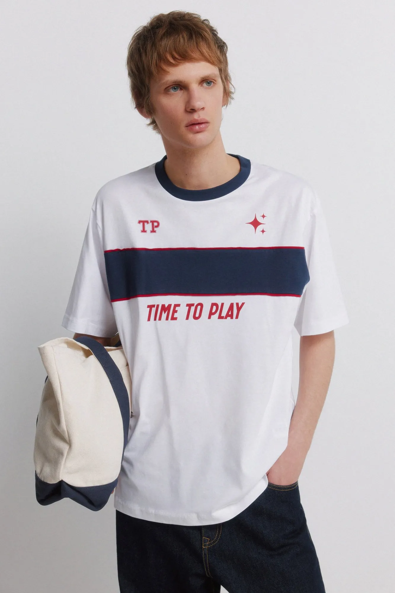 Discount Springfield T-shirt time to play blanc