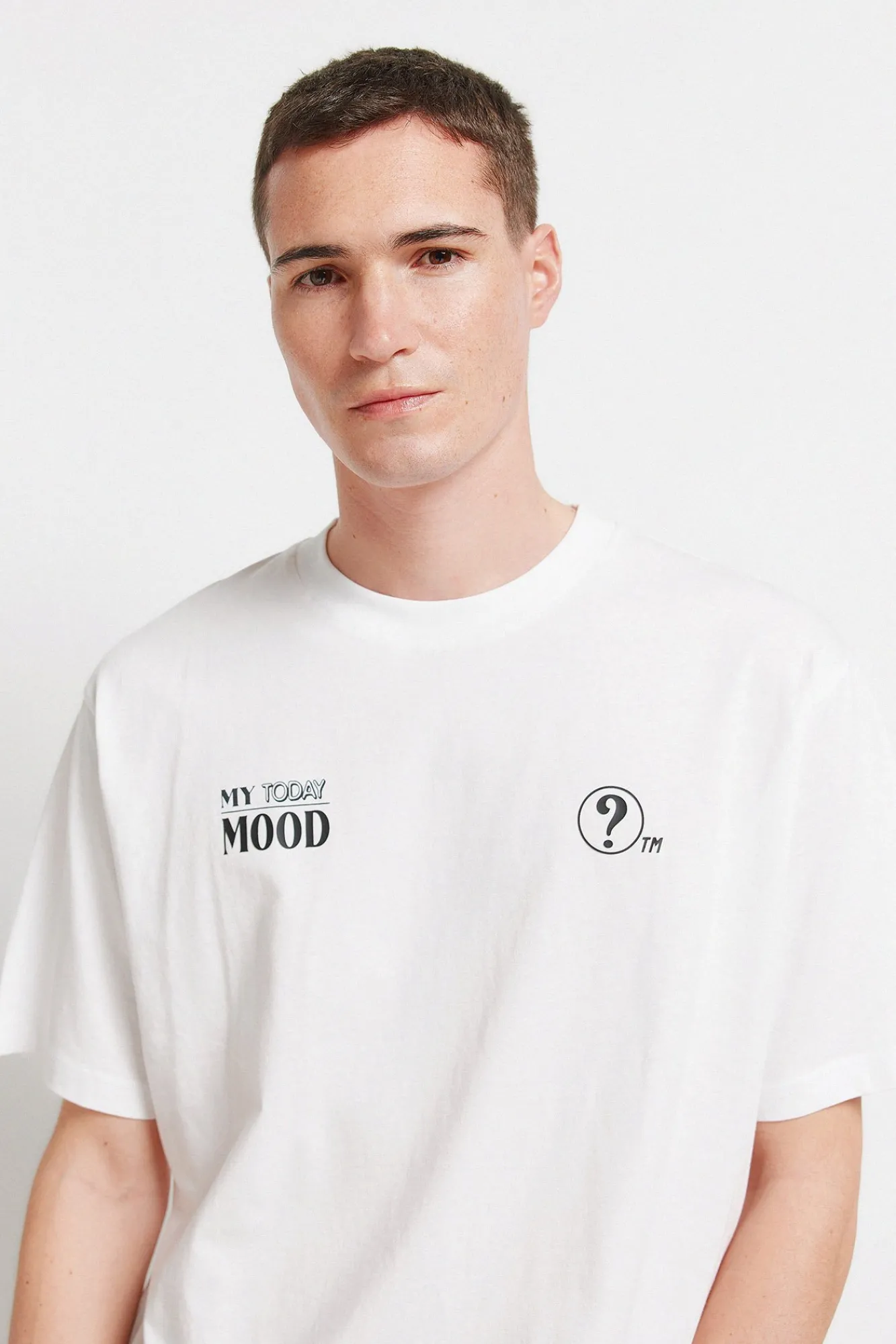 Hot Springfield T-shirt today's mood blanc