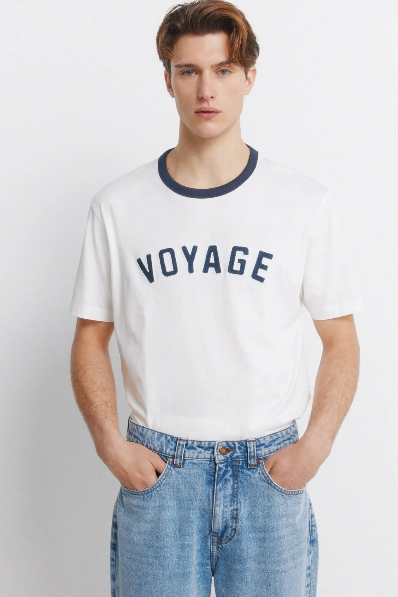 Springfield T-shirt voyage beige