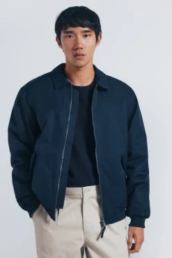 Clearance Springfield Veste aviateur rembourrée bleu