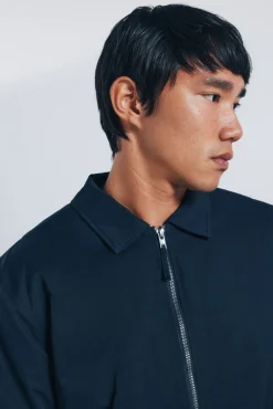 Clearance Springfield Veste aviateur rembourr&eacute;e bleu