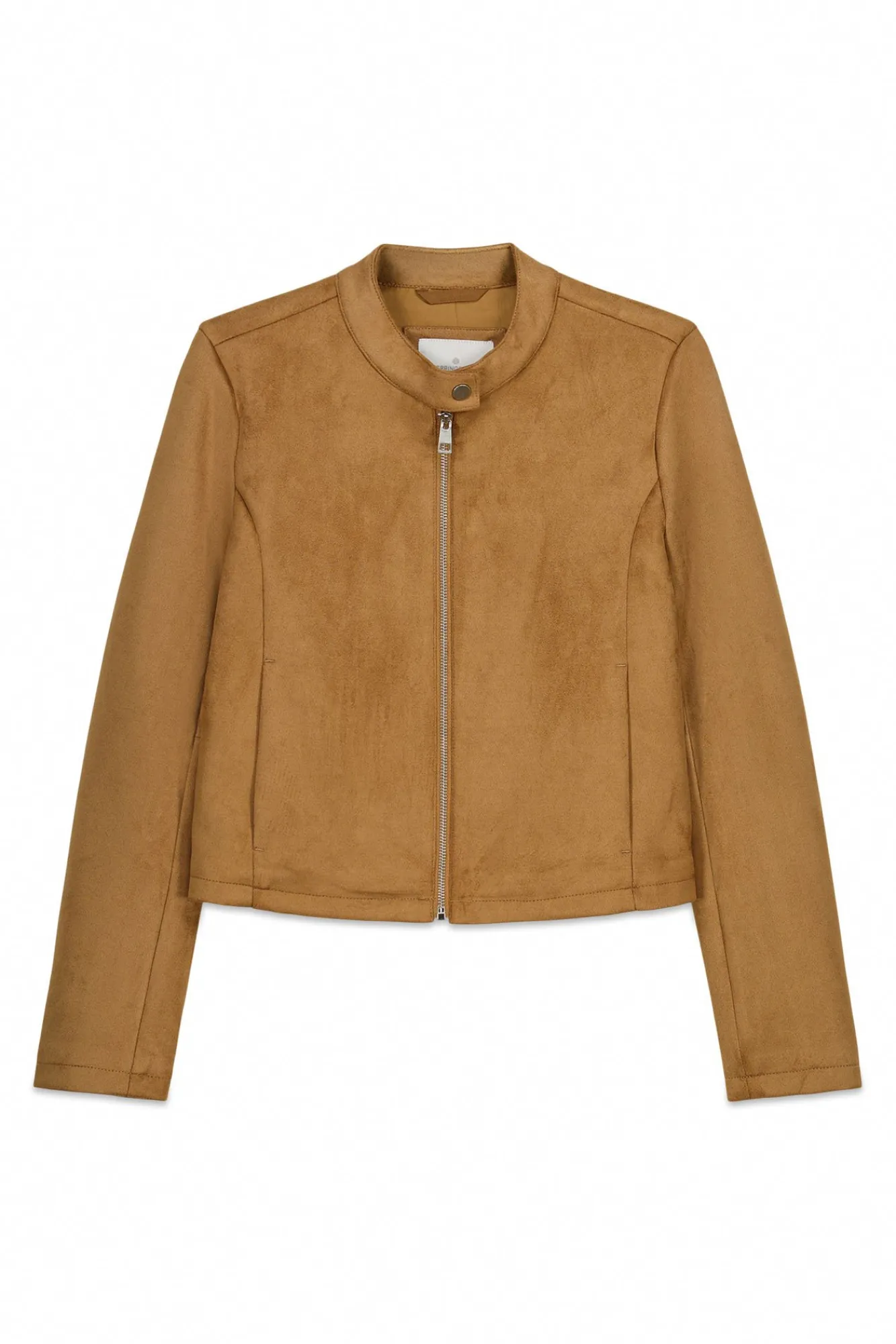 Sale Springfield Veste courte en daim synthétique nude