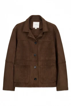 Discount Springfield Veste simili daim poches vison